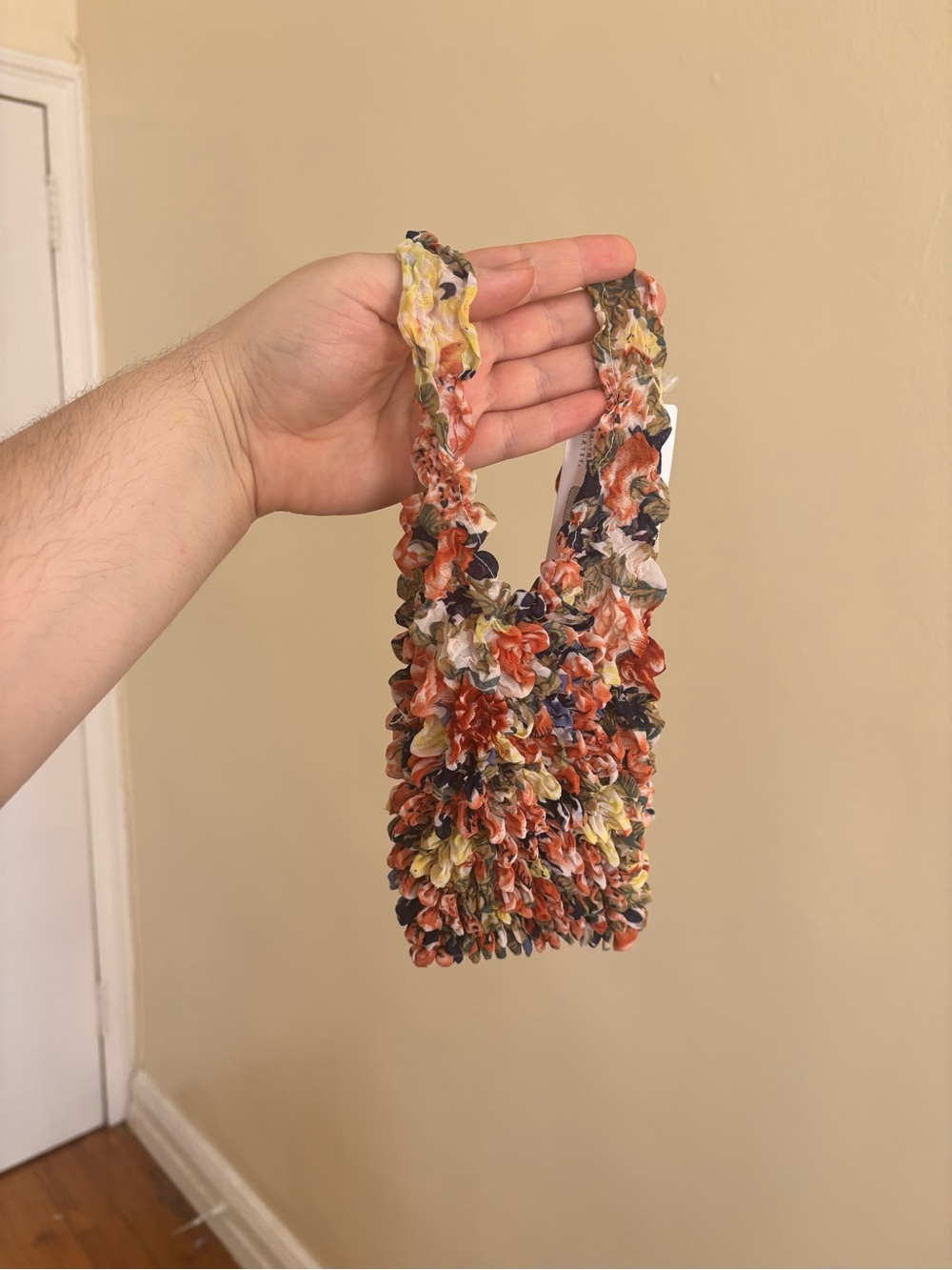 Japanese Shibori Floral Tote Bag